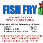 Congo Monthly Fish Fry Last Saturdays thru September