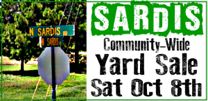 Sardis Community-Wide Yard Sale Oct 8th
