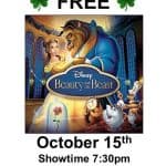 Free Movie in the Park in Shannon Hills - Beauty and the Beast on Oct 15th