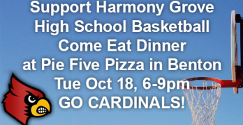 Pizza Fundraiser Tonight for Harmony Grove HS Basketball
