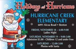 Holidays at Hurricane big shopping event is Nov 18 & 19
