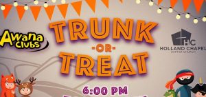 Trunk-or-Treat Event in Benton on October 26th