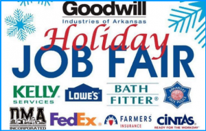 Goodwill Hosts Job Fair with 30+ Employers, Nov 8th in Bryant