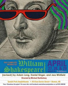 See Shakespeare in the Park in Benton, April 27-29