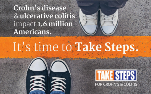 "Take Steps" on May 20th for Crohn's & Colitis - Register for the Walk