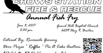 Crows Station Fire & Rescue Annual Fish Fry is June 3rd