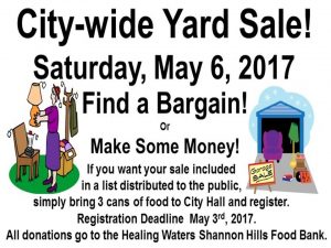 Shannon Hills Residents Having Yard Sales All on the Same Day, May 6th