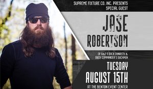 Duck Dynasty's Jase Robertson to Speak in Benton on August 15th