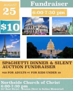 Northside Church to Host Spaghetti Dinner Aug 25th to Benefit Kids' Travel Club