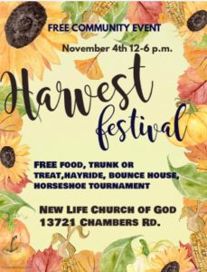 Harvest Festival in Bauxite Nov 4th Features Food, Treats, Hayride, Horseshoes and more