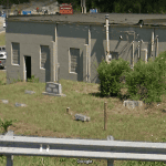 There's a cemetery on the property of Benton demolition site for Interstate widening