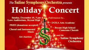 Saline Symphony Orchestra to Present a Holiday Concert Dec 10th in Bryant