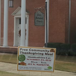 Benton Church to Host Free Community Thanksgiving Meal on Thursday