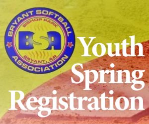 Sign up for Bryant Youth Softball for Spring