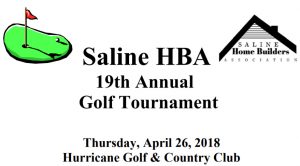 Home Builders Association to Host 19th Annual Golf Tournament Apr 26th