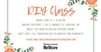 Paint a Wine Glass or Frame at this DIY Class June 21st to Benefit Habitat