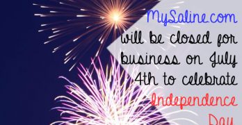 MySaline will be closed for business on July 4th to celebrate Independence Day