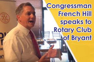 Video: Cong. Hill Speaks to Bryant Group on Bills, Bi-Partisan Efforts and More