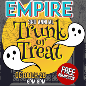 Empire's 3rd Annual Trunk or Treat Happens Sunday Oct 28th
