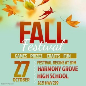 Harmony Grove to Host Fall Festival on Oct 27th