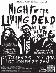 "Night of the Living Dead" on the Royal Theatre Stage Oct 25-28