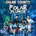 Benton PD Leads the Charge in the Annual Saline County Polar Plunge Jan 26th