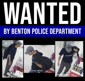 Benton PD Searching for Suspect in ULTA Theft