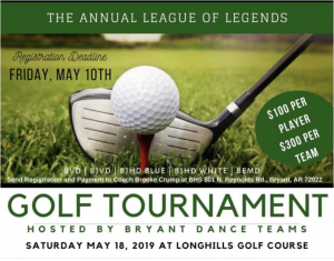 Bryant Dance to Host Annual League of Legends Golf Tourney May 18th