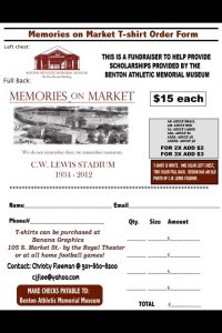 Commemorate CW Lewis Stadium with Memories on Market Shirt