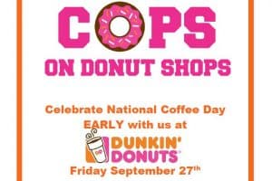 Cops at the Donut Shop in Bryant Friday Morning for Special Olympics