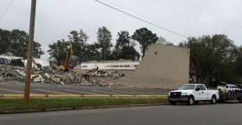 Video - Demolition on the Old Harvest Foods Building Makes it Real