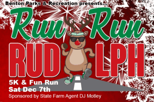 Benton Parks to host Run Run Rudolph 5K at River Center Dec 7th