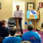 Overly speaks to Dems about his campaign for State Senate