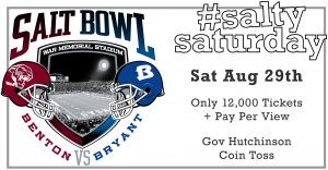 Salt Bowl Aug 29th, "Saltier Together" - Only 12,000 seats + pay-per-view streaming event