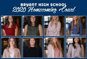 Bryant High School presents the 2020 Homecoming Court; Game vs. Cabot Oct 23rd