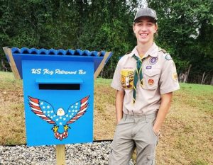 Bryant scout's box makes it easier to retire your American flag