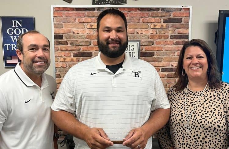 Congratulations to the 2022 BMS Teacher of the Year Tommy Wimberly