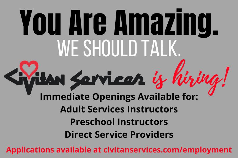 @CivitanServices is hiring for the following positions! Apply at www.civitanservices.com/employment