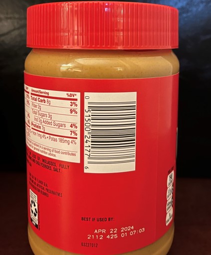 Jif peanut butter salmonella recall may 2022