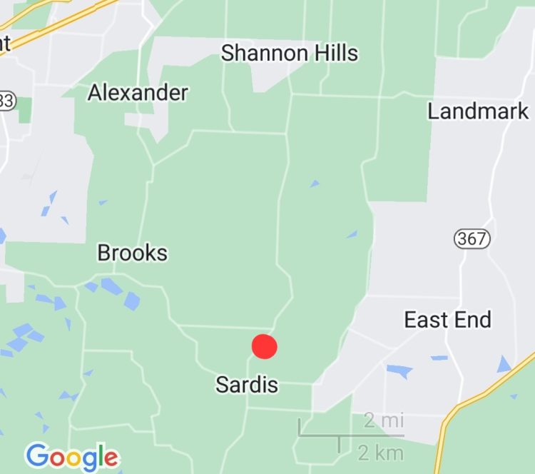 Map of Sandstone Drive in Mabelvale Arkansas aka Sardis