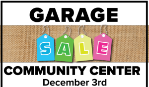 Shop or Sell at Bishop Park's indoor yard sale Dec 3rd
