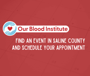 Give blood at these Saline County events in April and May