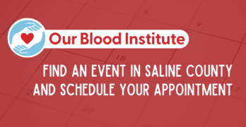 Give blood at these Saline County events in April and May