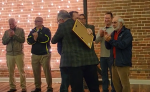 [VIDEO] Court surprises Judge Arey with this at his retirement party