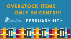 50 Cent is in town - not that one - the one where it's a book sale on Feb 11th
