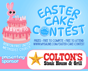 Enter MySaline's Easter Cake Contest Mar 16th in Benton; Prizes for top 3 cakes!