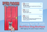 Red Door Dog Boutique to host Grand Opening on April 1st in Bryant