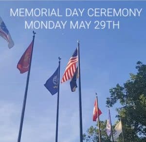 Come honor our veterans in Memorial Day ceremony May 29th at Courthouse