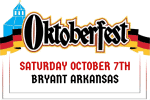 German Fare, Live Music & Hay Rides at Oktoberfest in Bryant Oct 7th