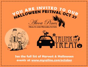 Bring the family to Trunk or Treat at Alcoa Pines Oct 27; Candy, Silent auction & Resident costume contest